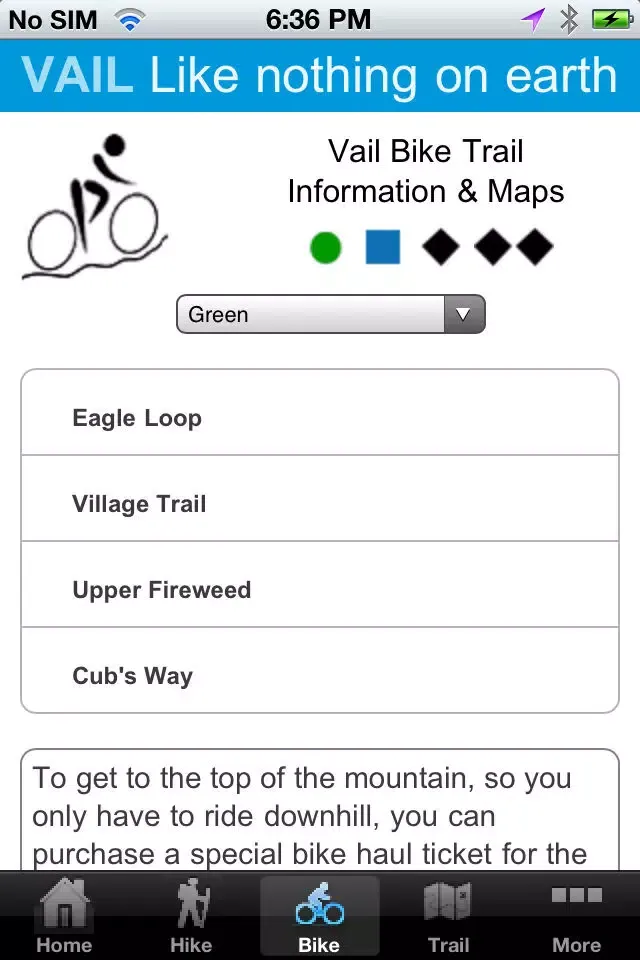 Screenshot di Vail Hike & Bike